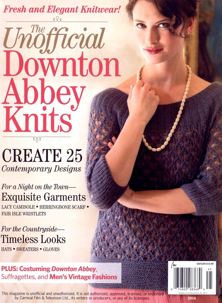 THE UNOFFICIAL DOWNTON ABBEY KNITS - 2014