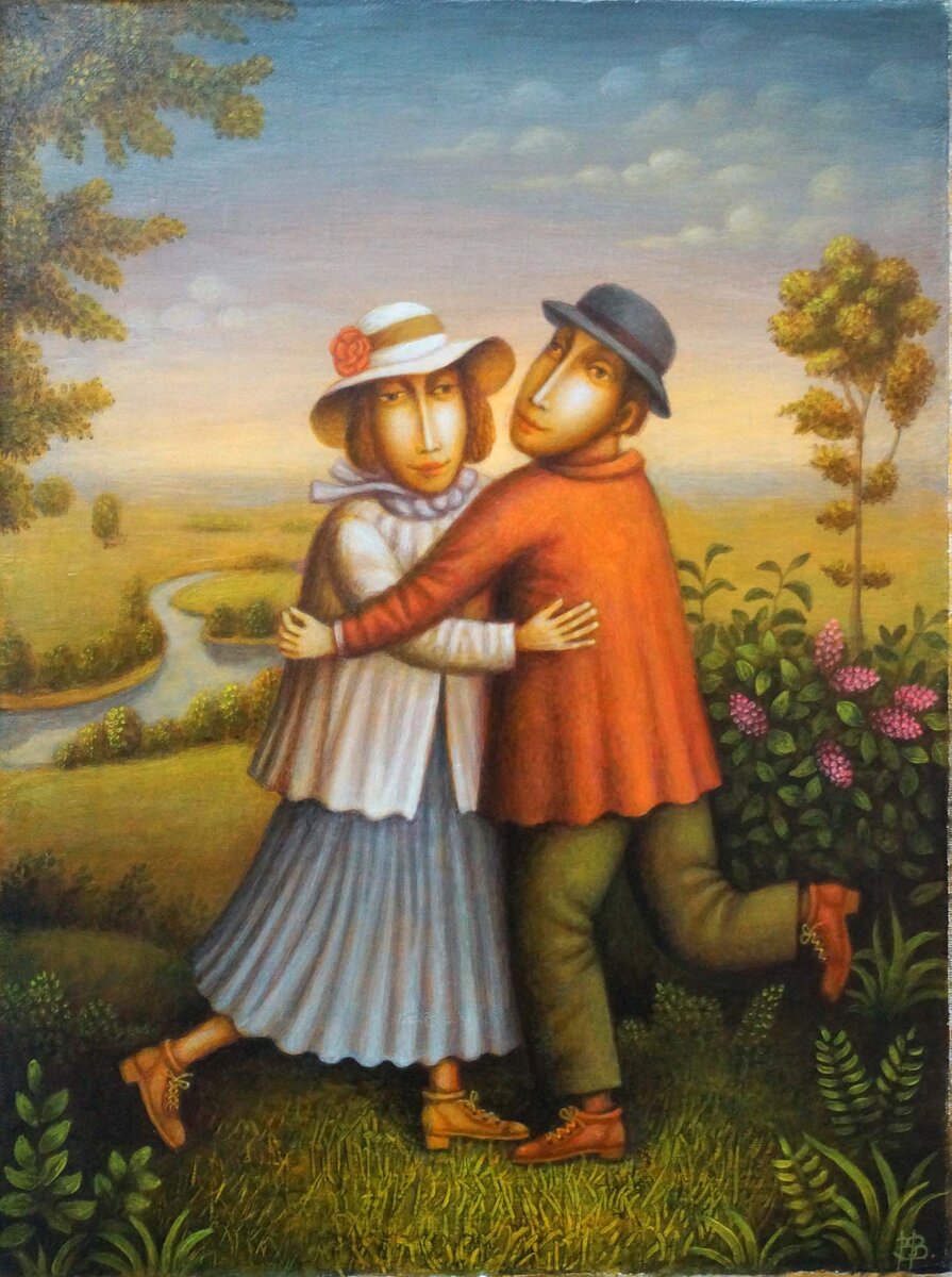 Владимиров Владимир Тёплый вечер 40х30 х акр м 2020 г  