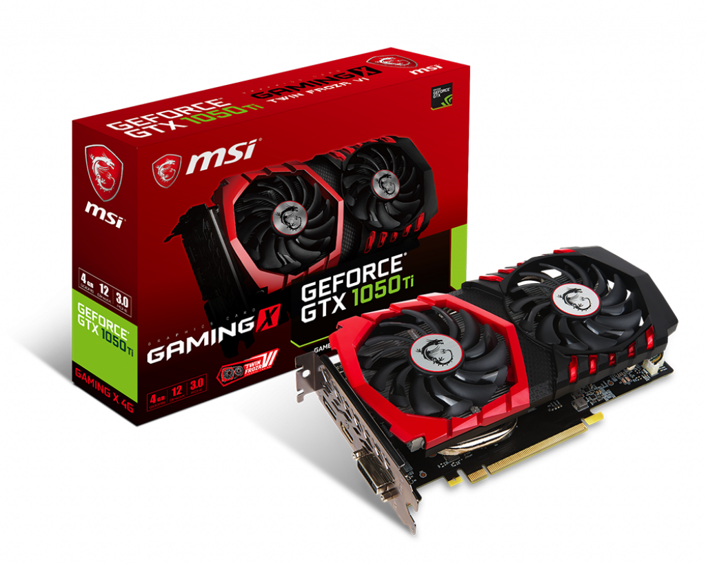 MSI GeForce GTX 1050 ti GAMING X