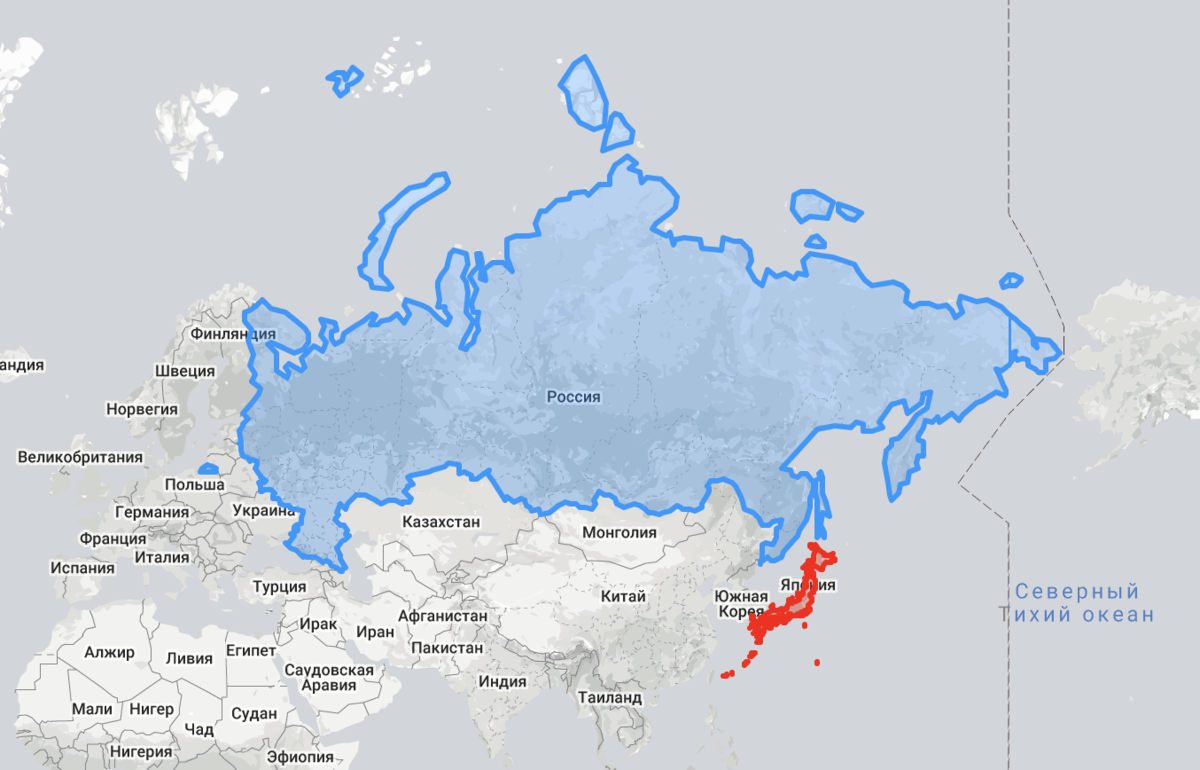 Так ли уж мала Япония? О реальных размерах этой страны | Объясняю на  пальцах | Дзен