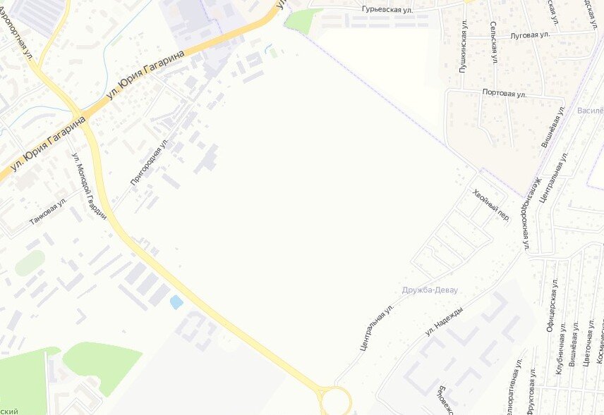 Это огромное белое пятно на карте Калининграда – территория аэродрома Девау