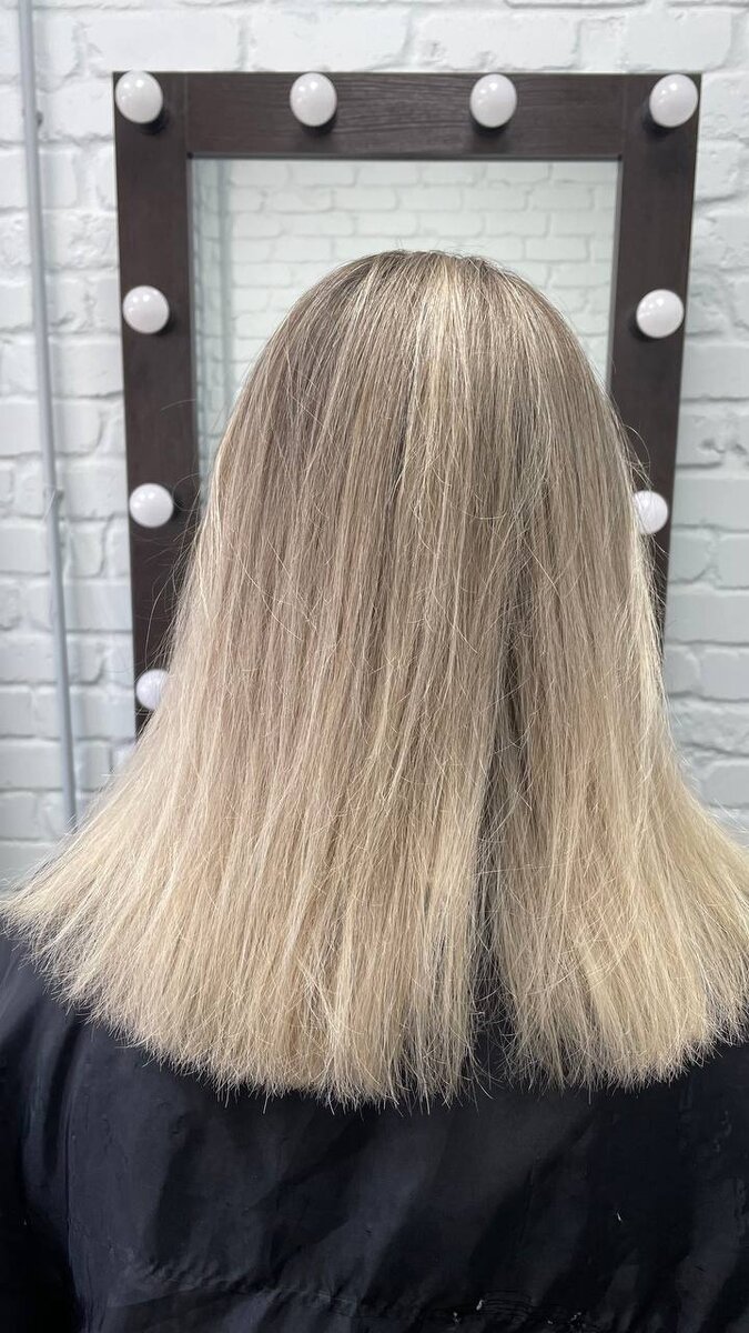 Волосы ДО использования комплекта 