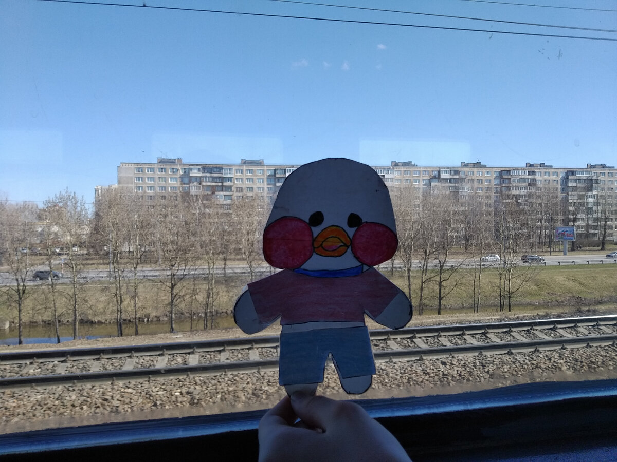 Мы с Лили в поезде 