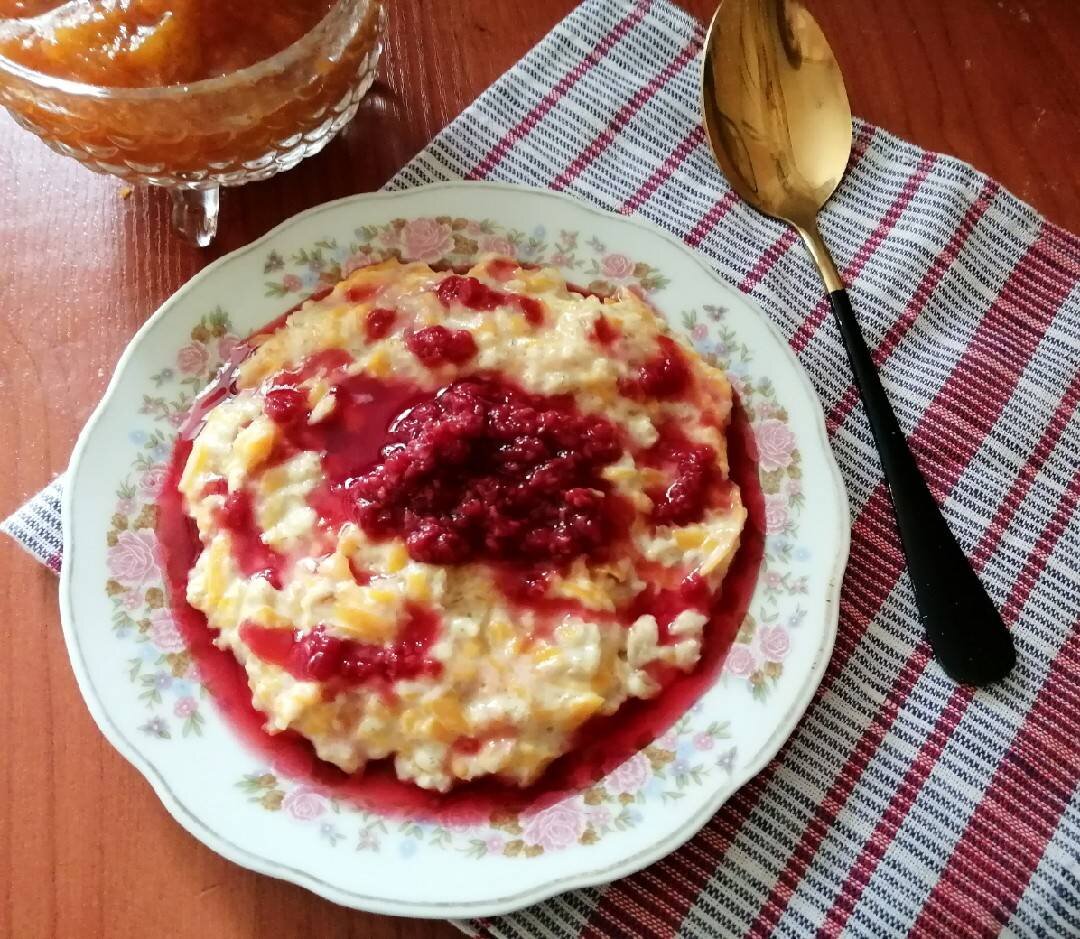 Овсяная каша на молоке с тыквой | Овкусе.ру - Ежедневная готовка в радость!  Пошаговые рецепты с фото | Дзен