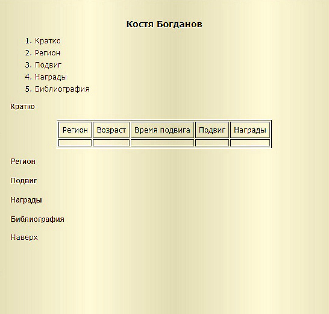 Скриншот с сайта «Дети-герои»