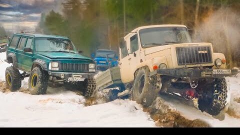 Никто не ожидал от грузовика Лютый оффроад на ЛЭП против Jeep, Nissan Patrol и УАЗ