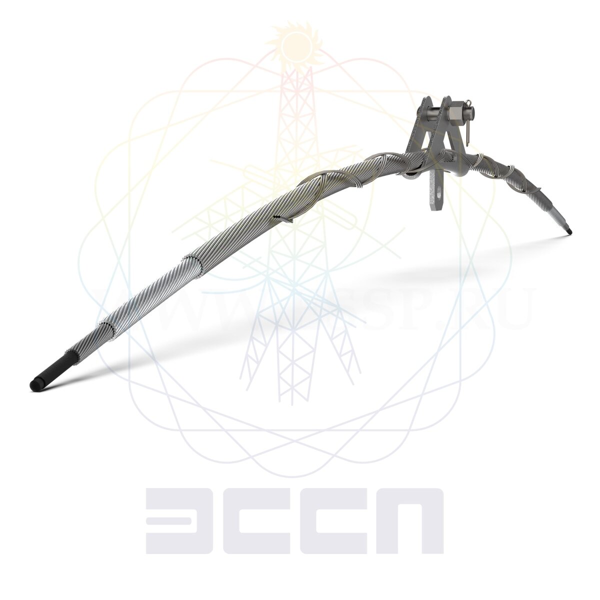 Зажимы поддерживающие спиральные ПСО-П-43-ТРИАС