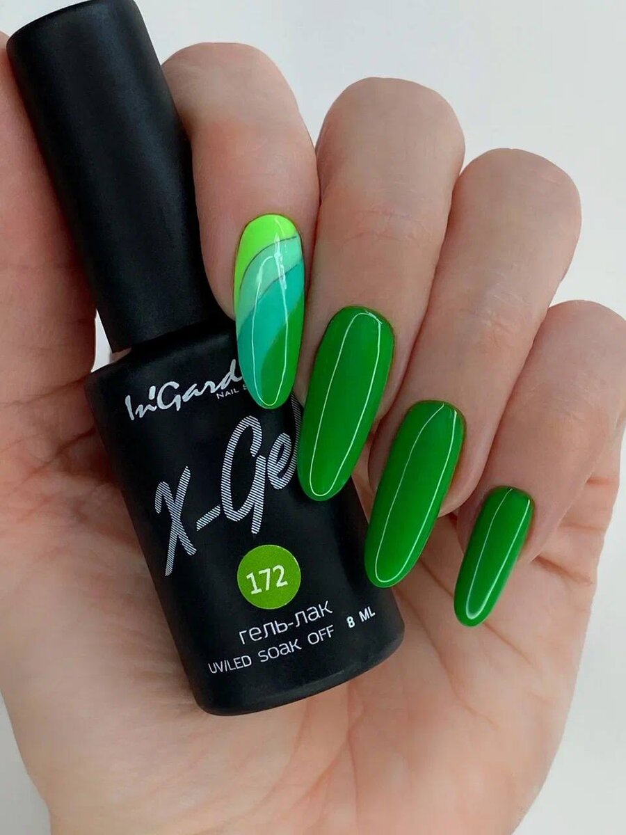 Рисунок 1 Насыщенный оттенок зеленого X- Gel 172