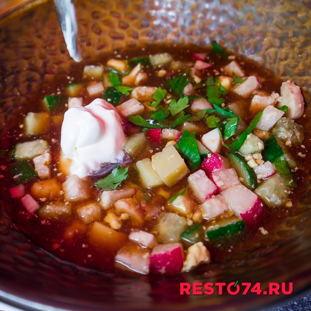 1. ОКРОШКА - с курицей.