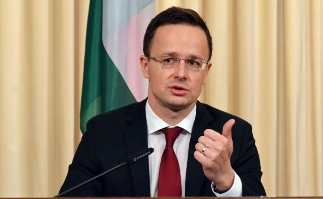 Министр иностранных дел Венгрии Петер Сийярто.