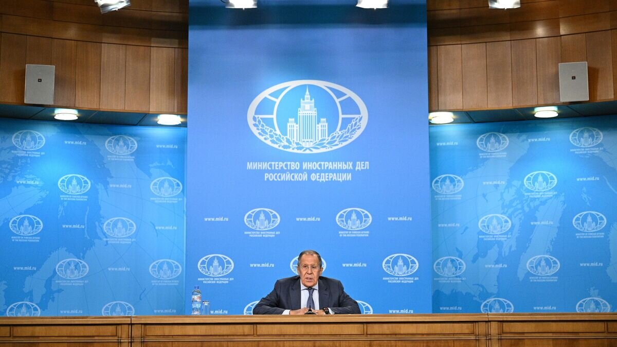    Министр иностранных дел РФ Сергей Лавров проводит встречу с главами иностранных дипломатических миссий, посвященную российским приоритетам на 77-й сессии Генеральной ассамблеи ООН© РИА Новости / Рамиль Ситдиков
