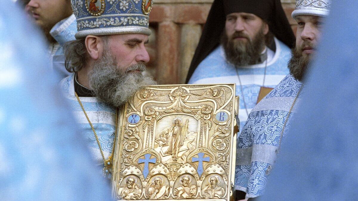    Богослужение в честь праздника Покрова Пресвятой Богородицы© РИА Новости / Олег Ласточкин
