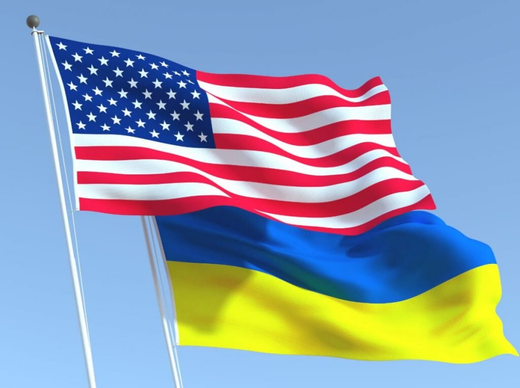 Флаг сша на украине