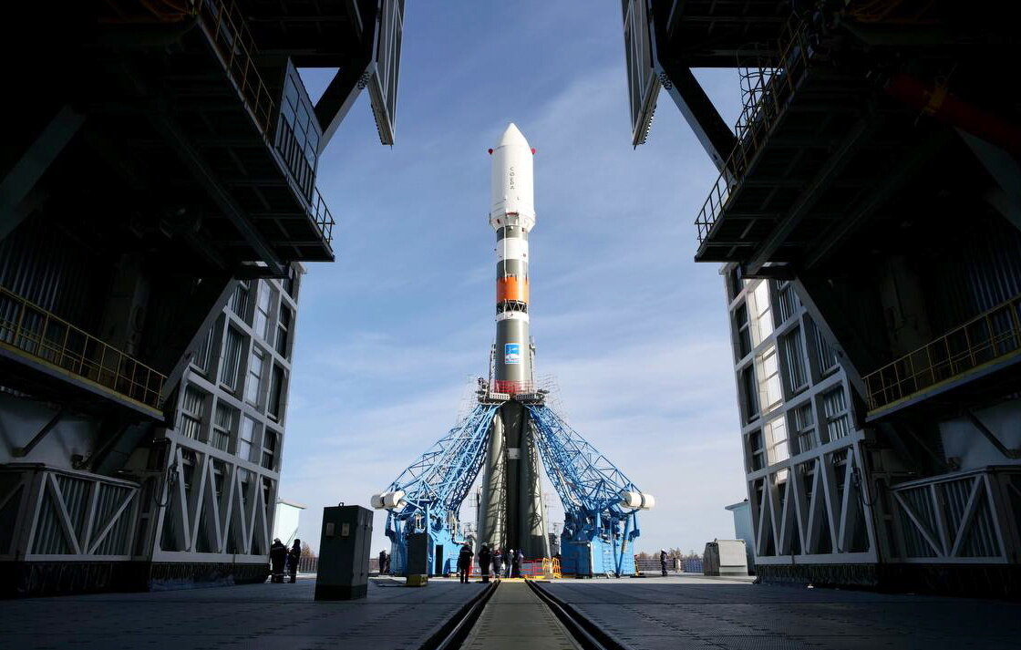    Ракета-носитель "Союз-2.1б" с первым спутником орбитальной группировки "Сфера" - "Скиф-Д" и тремя спутниками "Гонец-М"  Пресс-служба ГК "Роскосмос"/ТАСС
