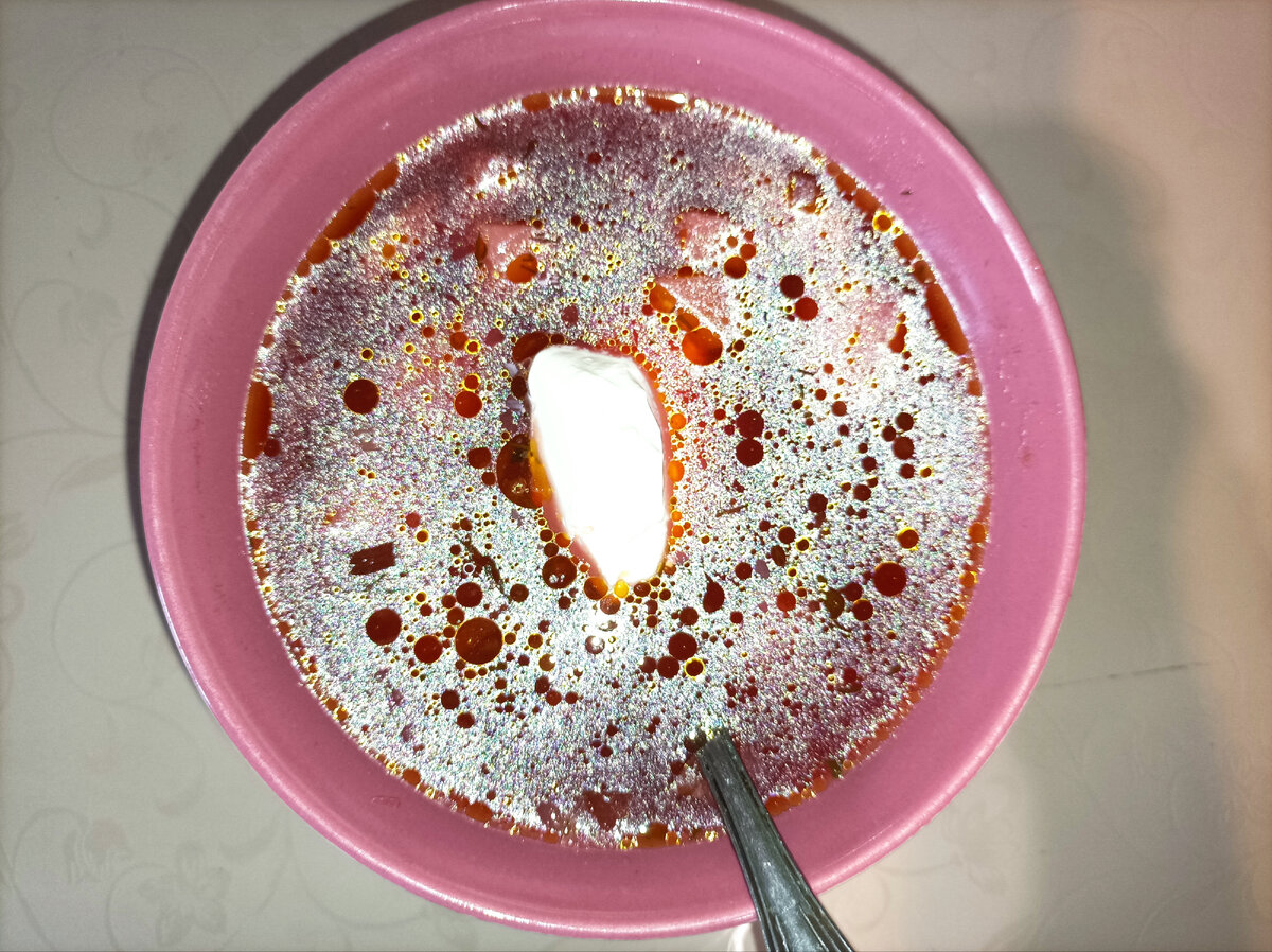 Мамин борщ с фасолью