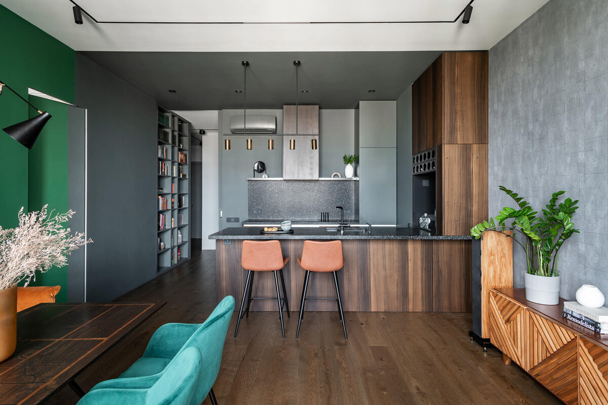 Квартира для молодого человека в ЖК «Сильвер» по дизайну Влады Загайновой.