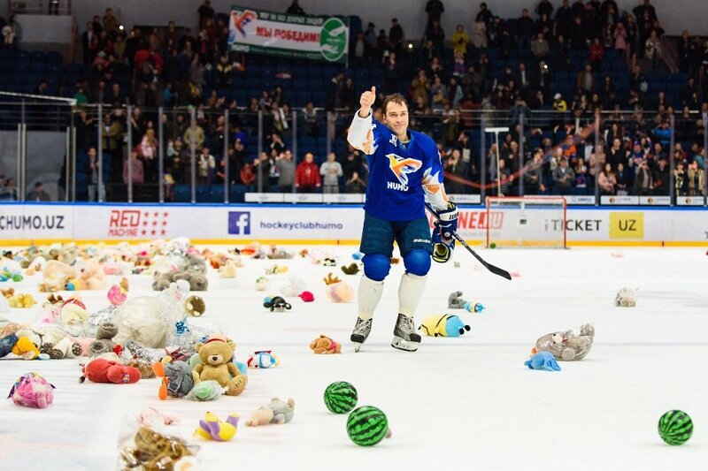 Мишкопад на "Хумо Арене" в 2020 году. Фото пресс-службы клуба