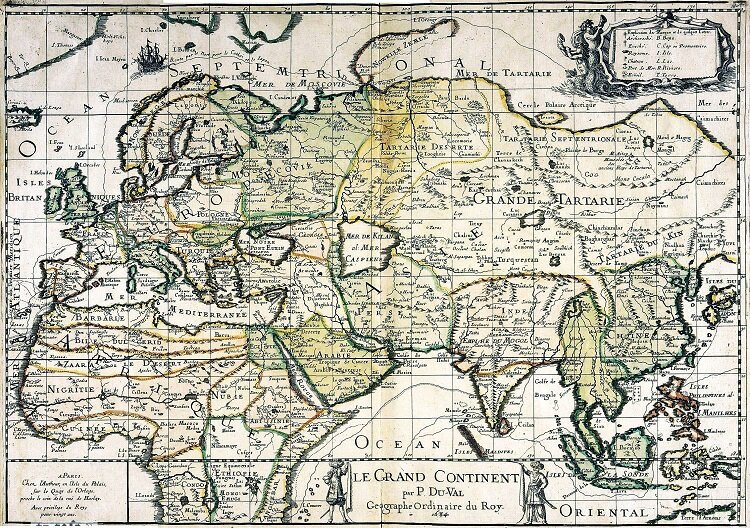 Тартария карта 1684 года. /изображение взято из открытых источников/
