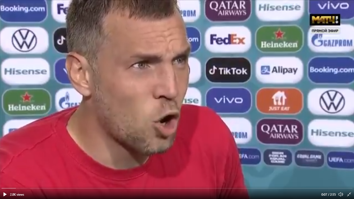 Дзюба в гневе (фото gol.ru)