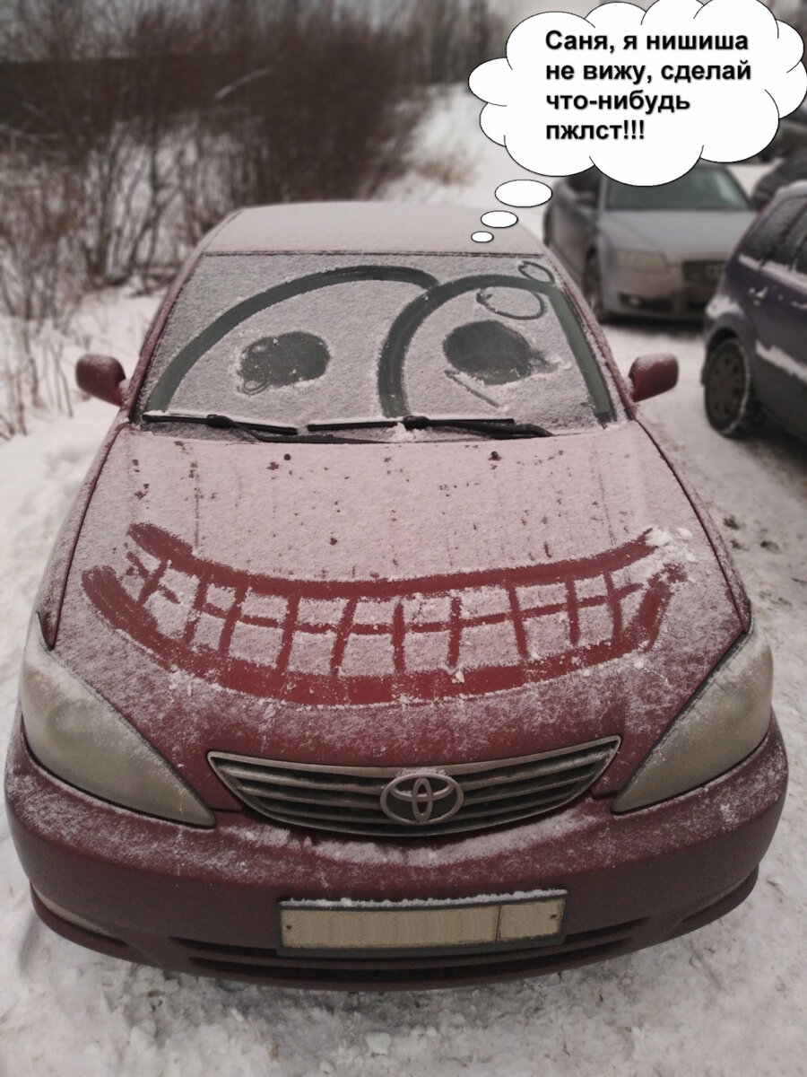 Ну собсно вот она, слепая бедолага