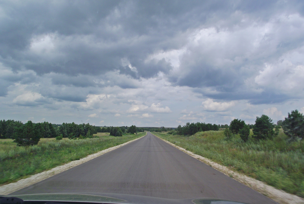 часть новой дороги между нашими сёлами и деревнями, фото автора