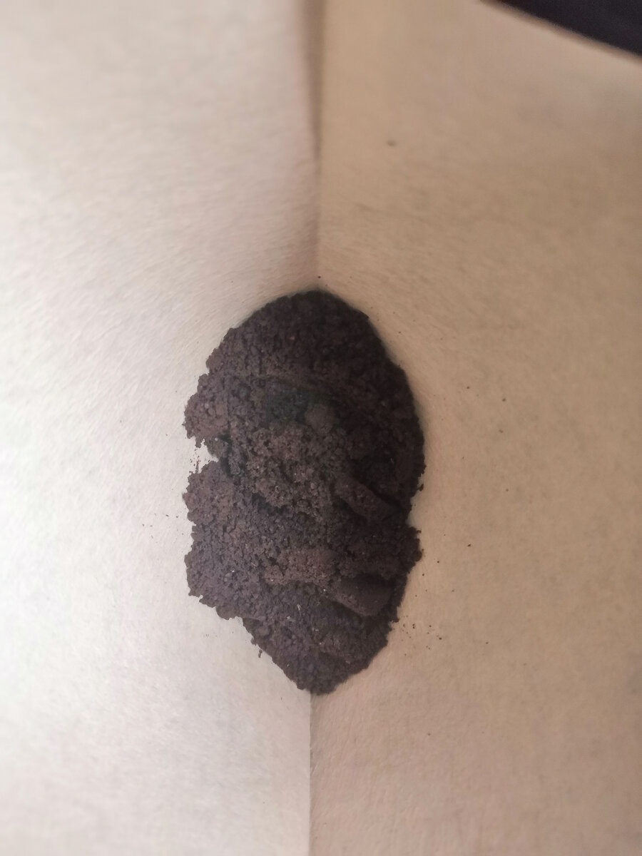 Собственно сам бумажный фильтр и кофе