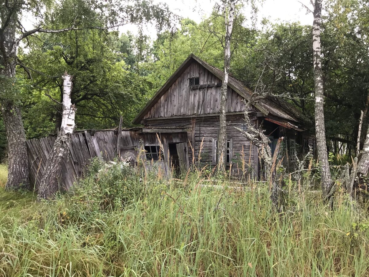 Заброшенное село в Чернобыле