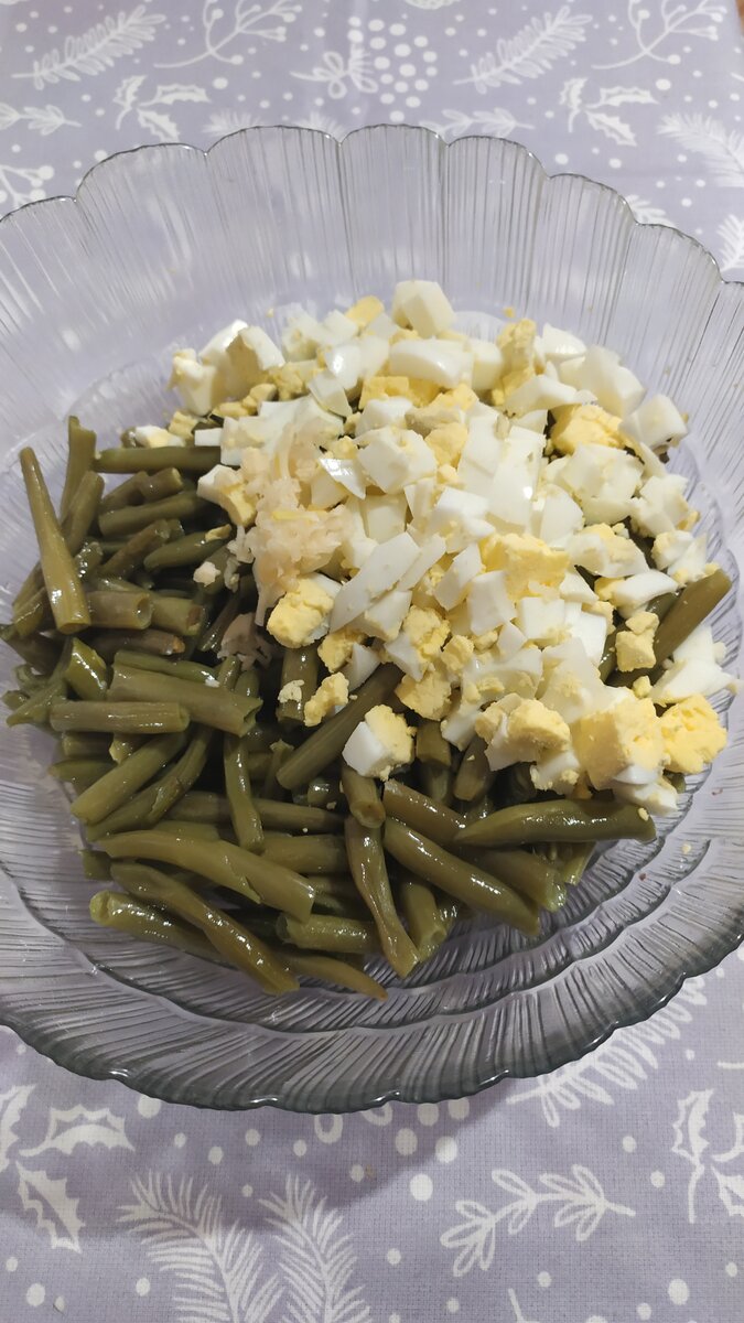 Салат из стручковой фасоли и яиц - 6 пошаговых фото в рецепте