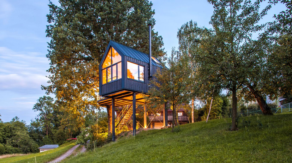 Модульный дом на дереве 22 м² со всеми удобствами, собранный всего за 8  дней | ZAGGO.RU | Дзен