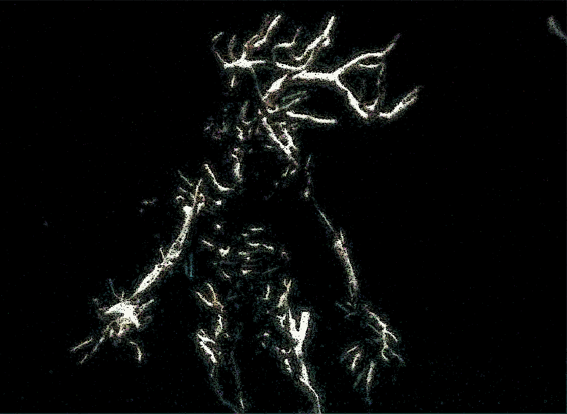 Снимок вендиго, который Анна успела сделать прежде чем потерять сознание 