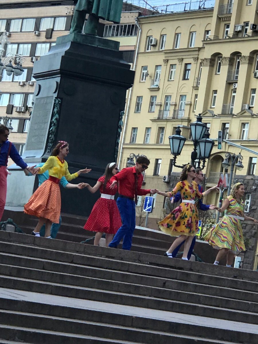 На Пушкинской площади.