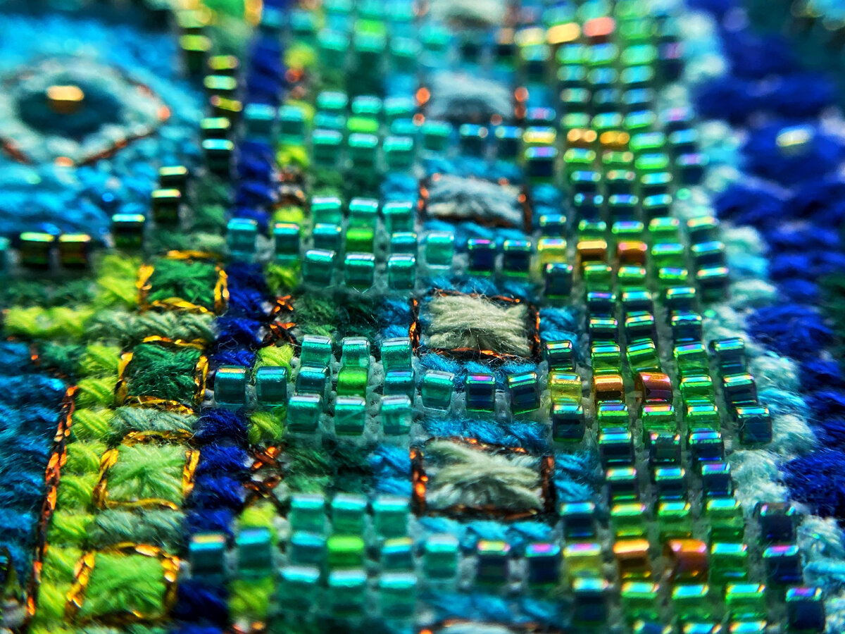 Sparkling Peacock Mandala by Chatelaine designs