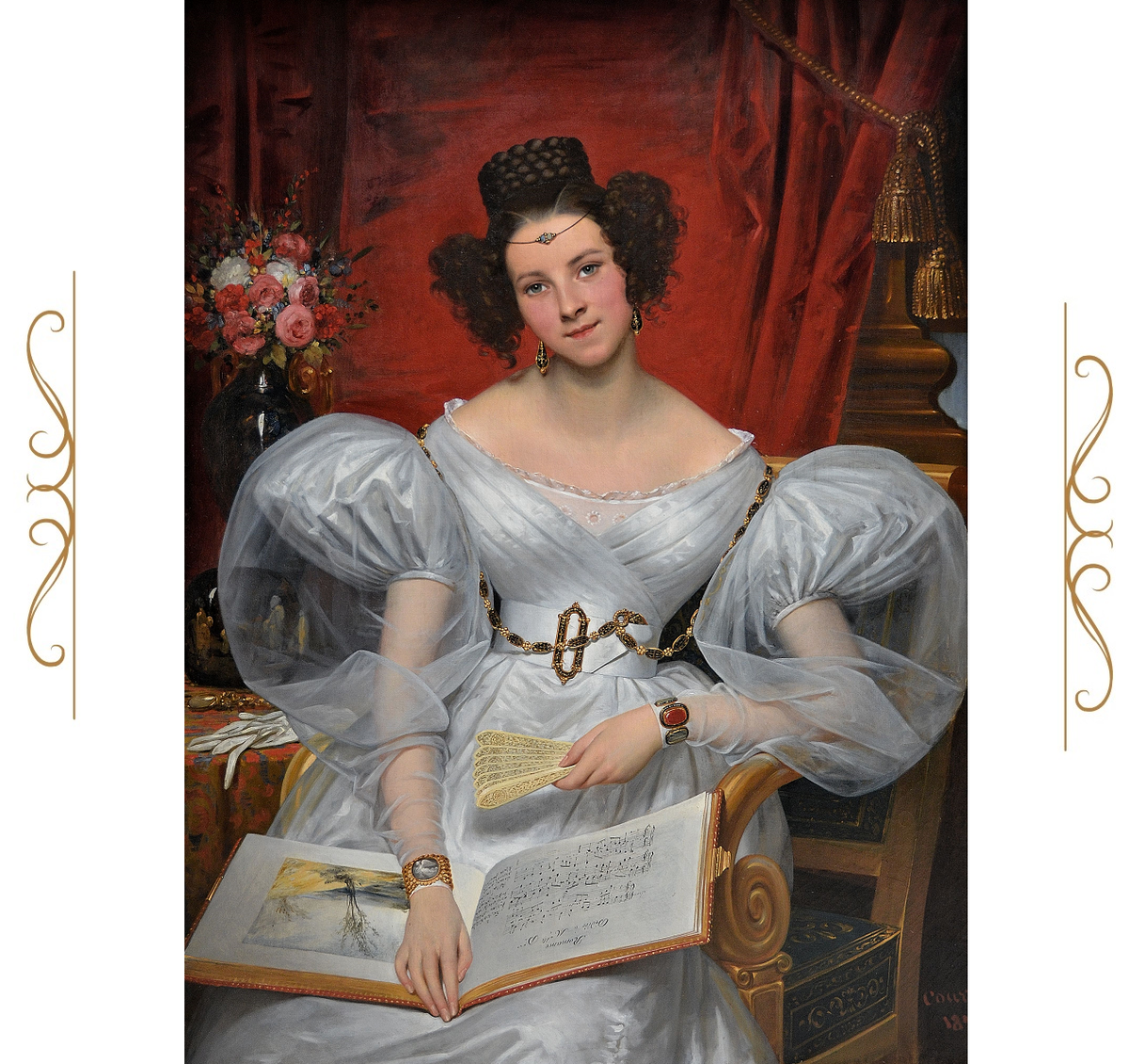 Портрет маркизы Шасселу-Лоба, Жозеф-Дезире Кур, 1831. (с) Из коллекции Музея изящных искусств (Руан)