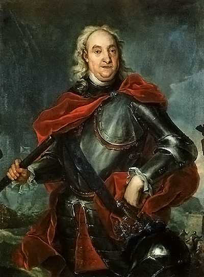 Командующий русским флотом при Гангуте генерал-адмирал его Царского Величества граф Федор Матевеевич Апраксин. Портрет Ф.М. Апраксина. Художник Таннауэр И. Г., 1737 г. 