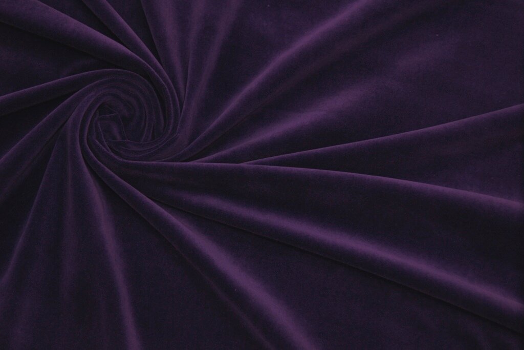 Бархат хлопковый фиолетовый 