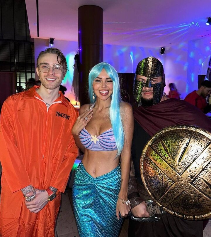     Егор Крид, Оксана Самойлова и Джиган Фото: соцсети