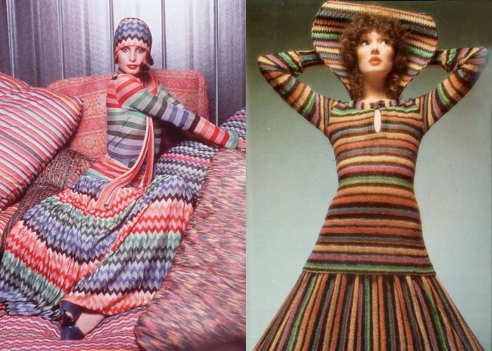 Модели Missoni из фотосессий 70-х годов