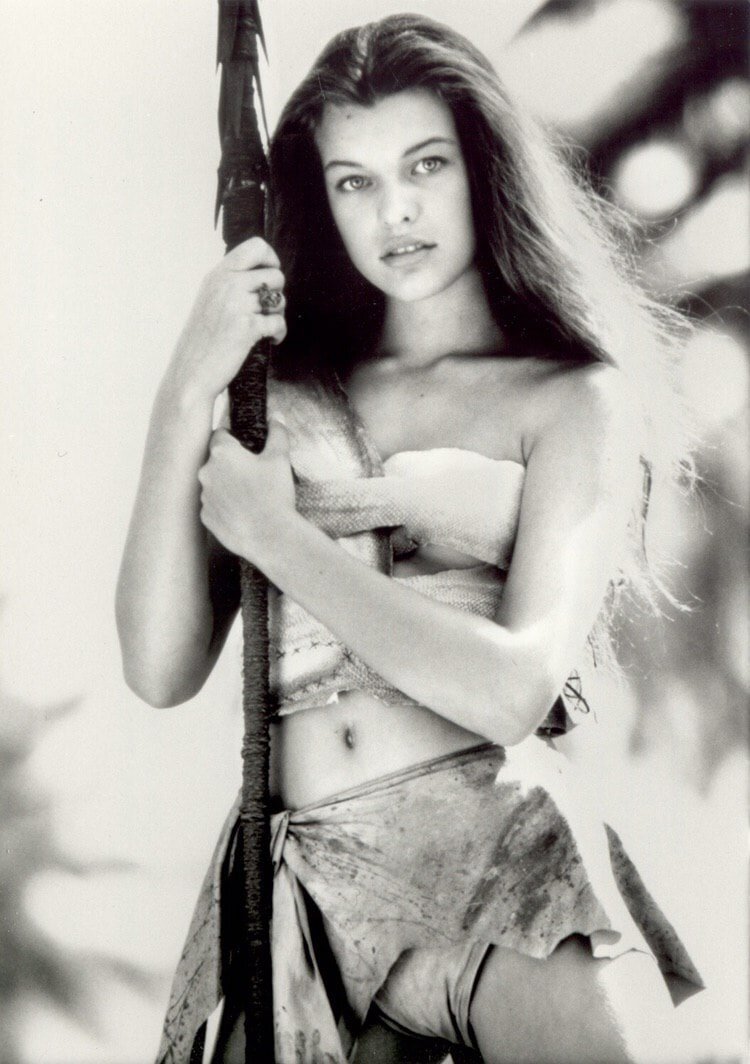 Совсем юная Мила Йовович