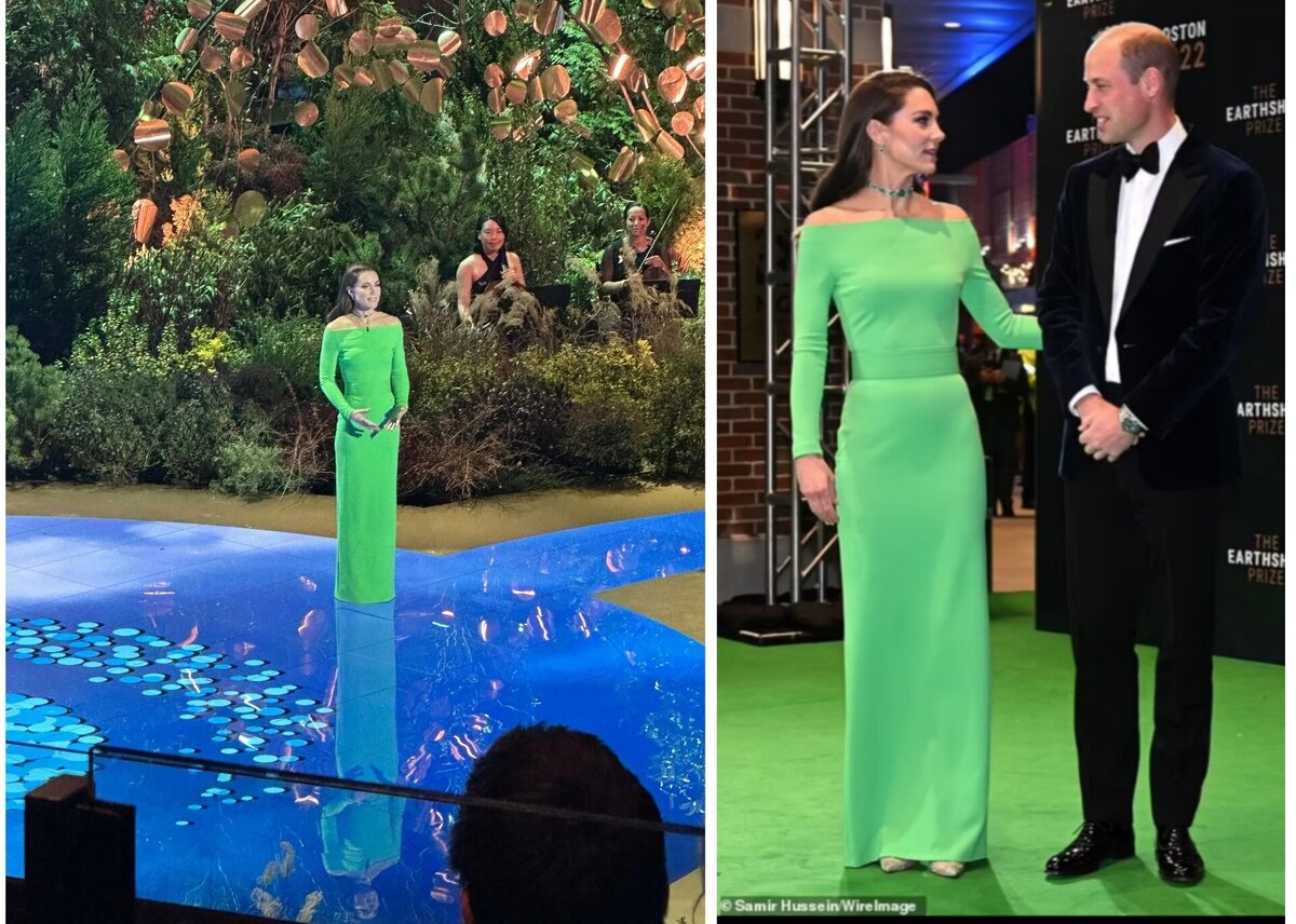 Королевский зелёный: принц и принцесса Уэльские на зеленой дорожке вручения премии по экологии