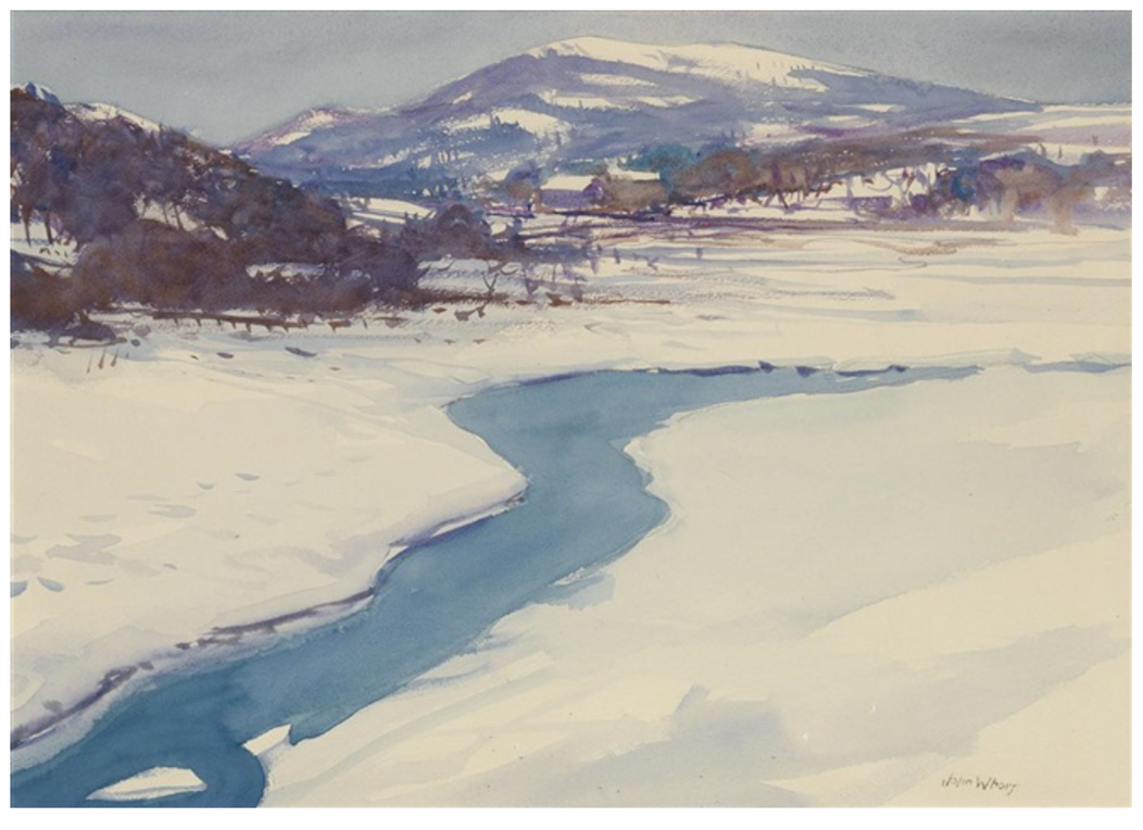 Джон Уорф. Маунт-Мэнсфилд, Вермонт. Акварель.  Размер: 40,3 х 569 см. (15,9 х 224 дюйма)
http://www.artnet.com/artists/john-whorf/mount-mansfield-vermont-iho0uce1Afr4GfGWFfm_VQ2
