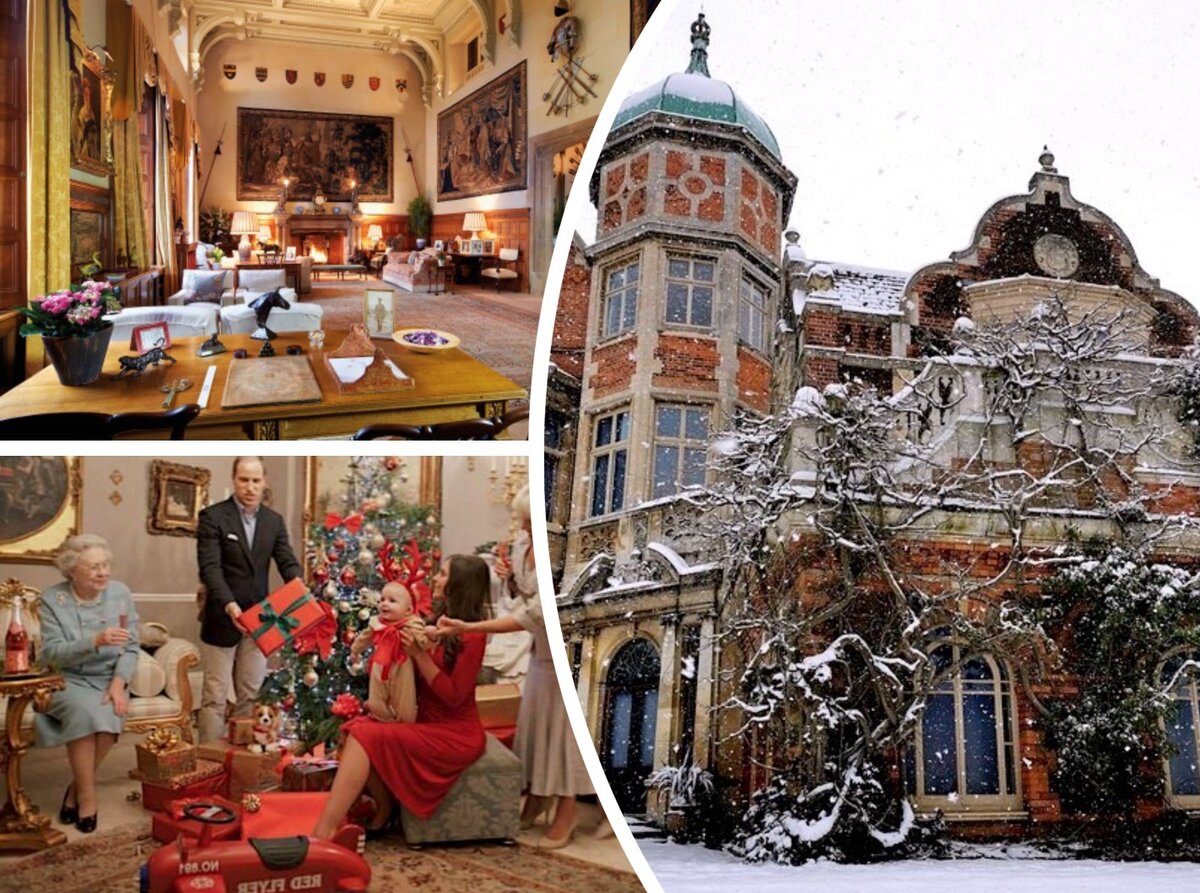 На этом коллаже фото британской королевской семьи, празднующей Рождество, ненастоящее 🤪. Оно было сделано фотографом Элисон Джексон, задействовавшей для этого двойников Виндзоров. Зато в открытом доступе есть фото интерьеров Сандрингем Хауса, а также немало информации от СМИ, инсайдеров и самого Букингема, благодаря которой мы можем ярко представить, как и в какой обстановке проходит королевское Рождество.