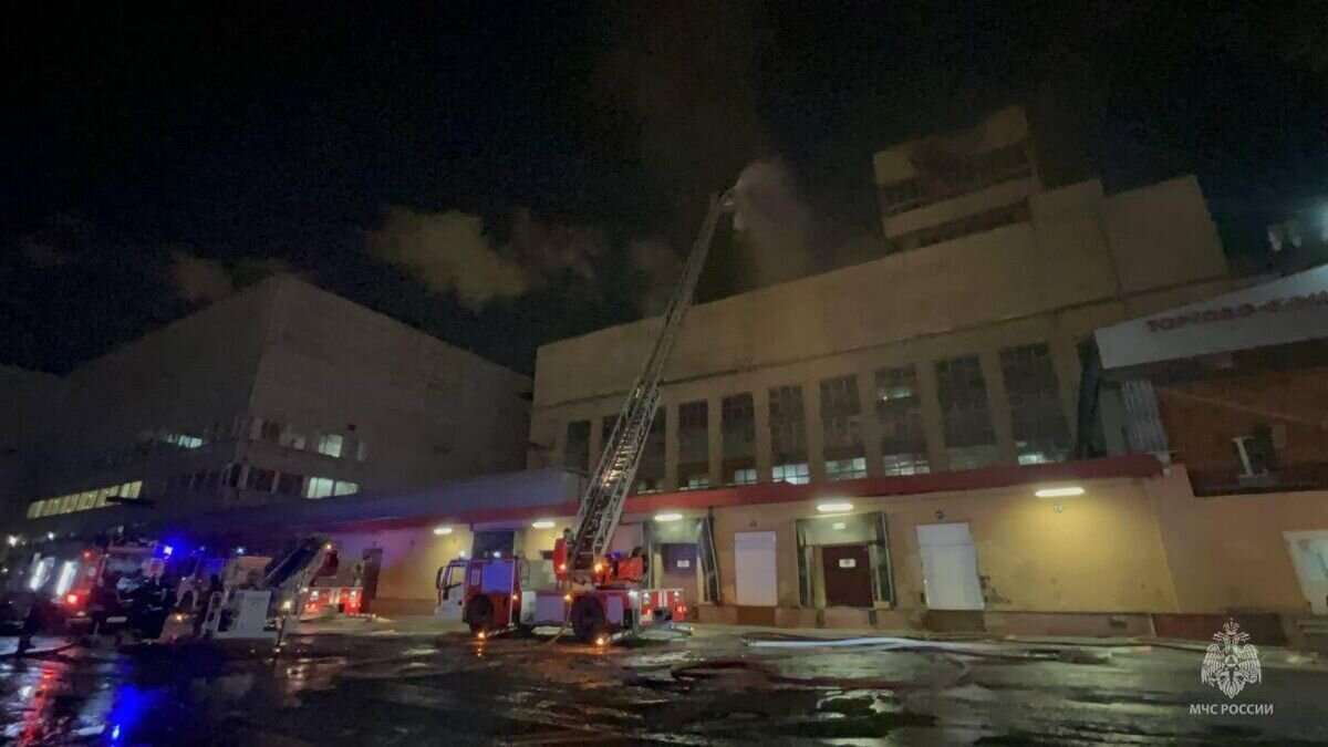    Пожар на Микояновском мясокомбинате в Москве© Фото : МЧС России