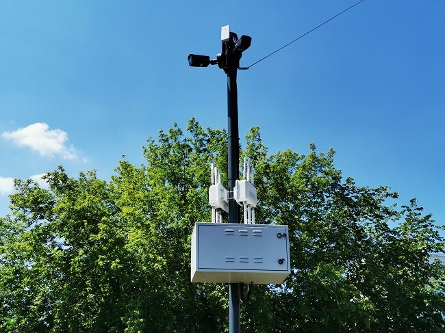 светильник уличный helisons mg stalk 2 led. смарт опоры освещения. смарт-опоры vitalux. умные столбы. Smart опора.