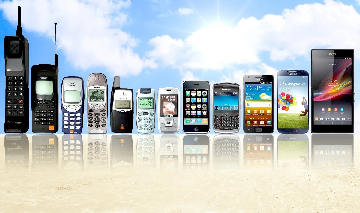 Когда появились мобильные в россии. Эволюция сотовых телефонов. Современные телефоны. Первый мобильный телефон.