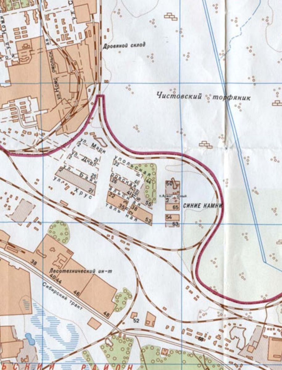 Так район выглядит на карте 1947 года (фото с сайта 1723.ru)