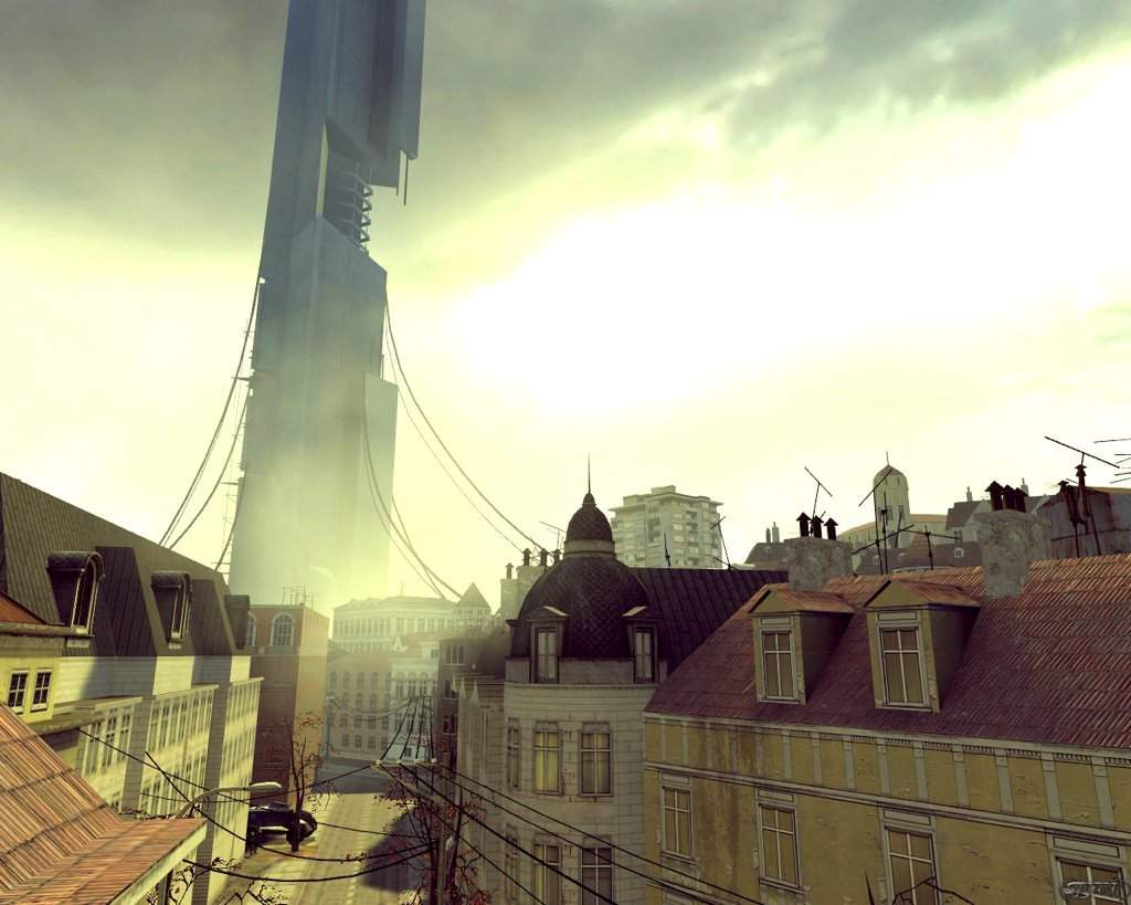Город 2 вд. Халф лайф 2 город 17. Халф лайф 2 Сити 17. Город 17 half Life. City 17 half Life 2 вокзал.