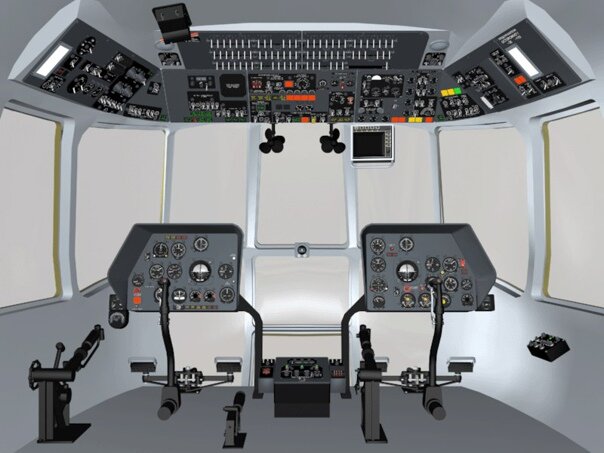 Кабина вертолëта Ми-8Т