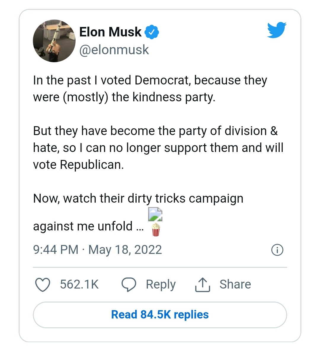 Вырезка из Твита