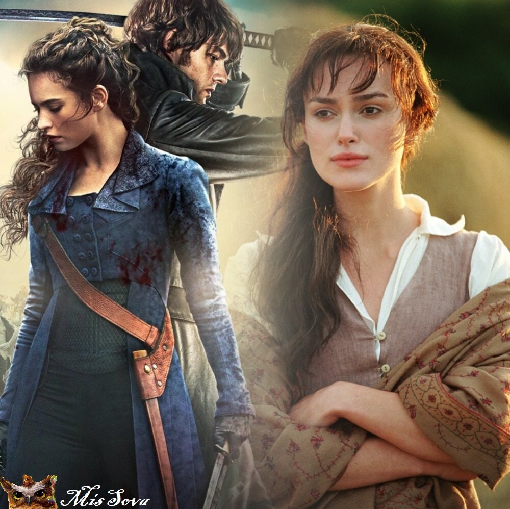 Разные герои одной книги. Такие разные Лиззи, но всегда один, любящий, мистер Дарси. Коллаж автора