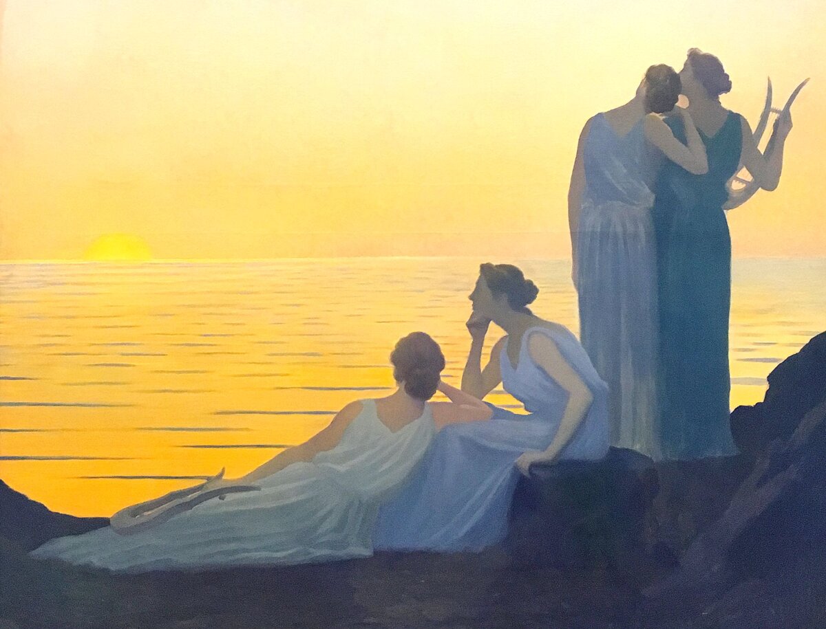 Альфонс Осбер 1857 - 1939. Античный вечер